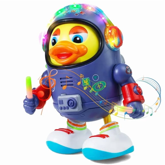 Dancing Space Duck Toy with Music LED Fun for Kids