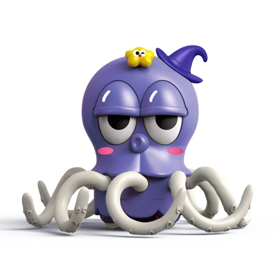 Dancing Squid Toy with Music, Sensing Electric Crawling Squid Toys for Boys Girls Tummy Time Interaction