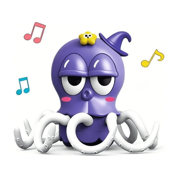 Dancing Squid Toy with Music Sensing Electric Crawling Toys for Boys Girls Tummy Time Interaction