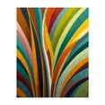 thumbnail image 1 of Dancing Stripes in Color - India Illustration Abstract Geometric Modern Art Pattern Psychedelic Art Deco Unframed Wall Art Print 12 x 16 inches, 1 of 13