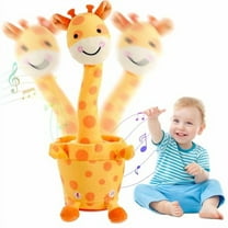 Dancing Talking Giraffe Toddler Toys Electronic Giraffe Plush Toy Interactive Mimicking Toy with Recording and Repeating for Boys Girls Gift