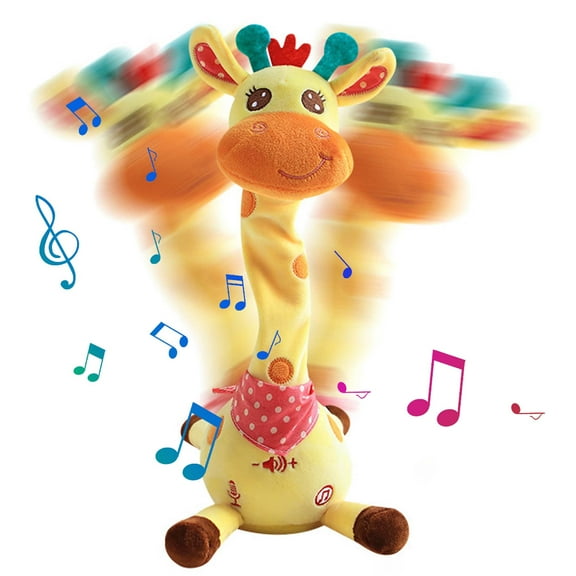 Dancing Talking Giraffe Toy,Stuffed Animal Baby Toy Repeating,Interactive Baby Toy for Toddler Boys Girls Gifts