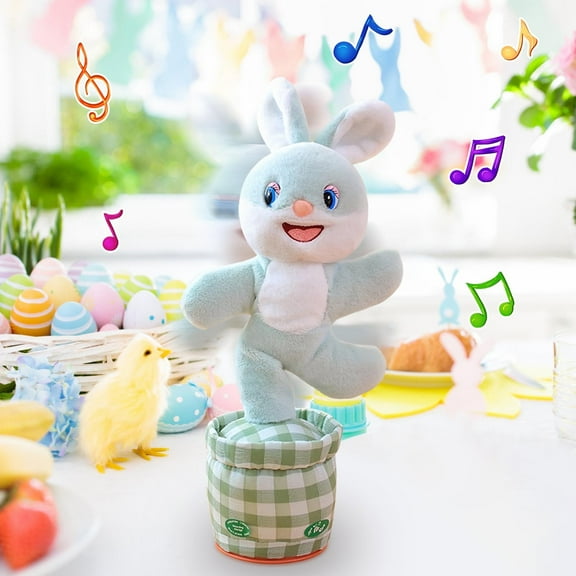 Dancing Talking Toy Puppy Doll with Music and Dance Moves Interactive Stuffed Animal Plush Toy for Easter Birthday Gift Educational Musical Toy Interactive Learning Toy