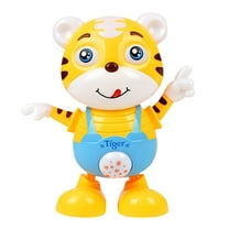 Dancing Tiger Musical Toy with Lights & Sounds | Interactive Learning Toy for Toddlers 1-3 Years | Early Education Crawling & Movement Activity Gift