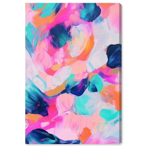 Dancing Tones II Canvas Modern Color Abstract by Art Remedy, Gallery Wrapped, 16" x 24"