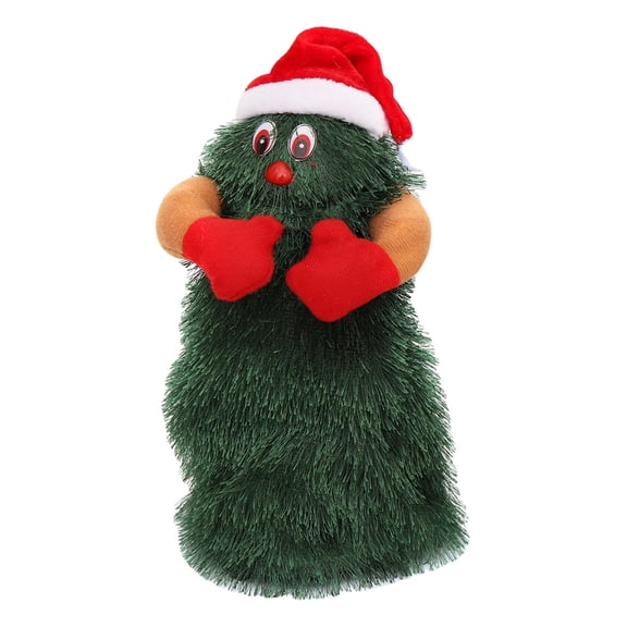 Dancing Toy Electric Ornament Wear-Resistant 3 AA Batteries (Not Included) Durable Musical Figure Christmas Tree Singing for Desktop Medium Size