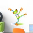 thumbnail image 1 of Dancing Tree Frog Wall Decal by Wallmonkeys Peel and Stick Graphic (12 in H x 12 in W) WM310394, 1 of 4
