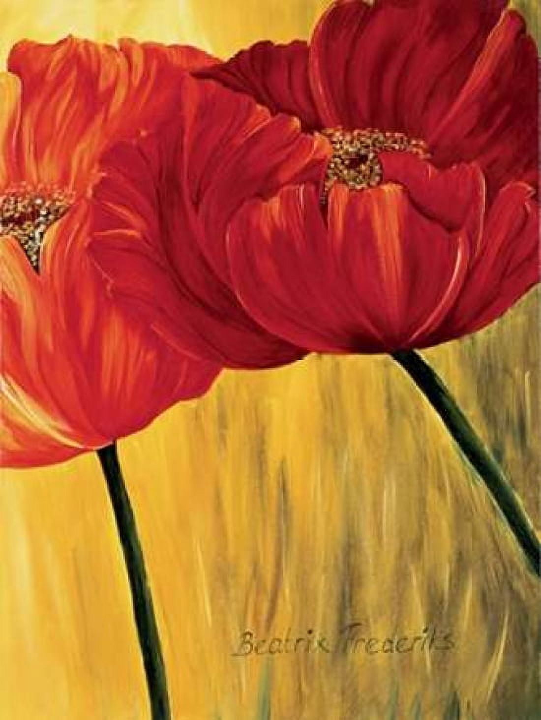 Dancing Tulips II Canvas Art - Beatrix Frederiks (18 x 24)