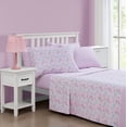 thumbnail image 1 of Dancing Unicorn Pink 4 Piece Twin Sheet Set, 1 of 4