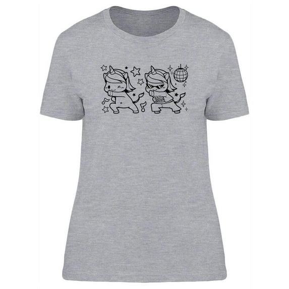 Dancing Unicorns T-Shirt Women -Image by Shutterstock, Female Medium
