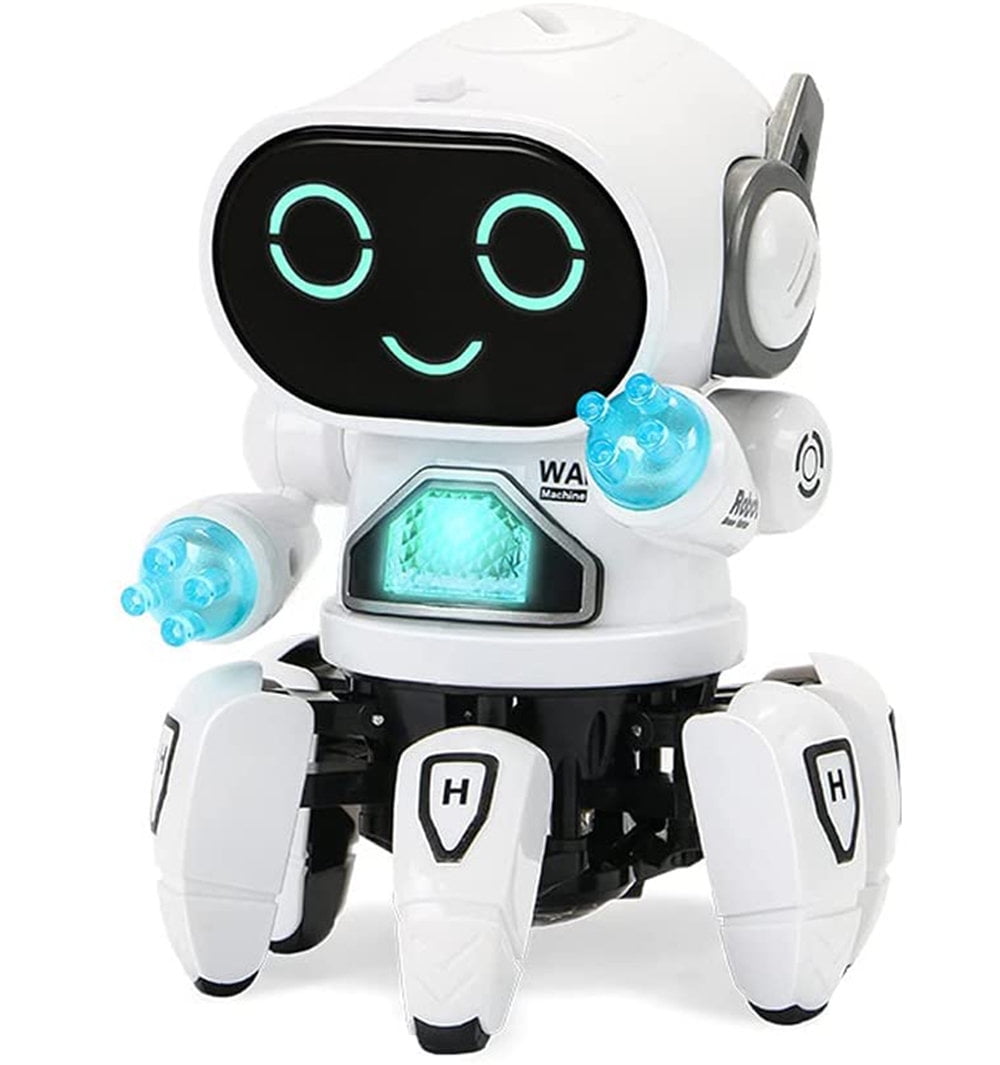 Kids Electronic Intelligent Walking Dancing Futuristic Robot STEM Toy w/  Music