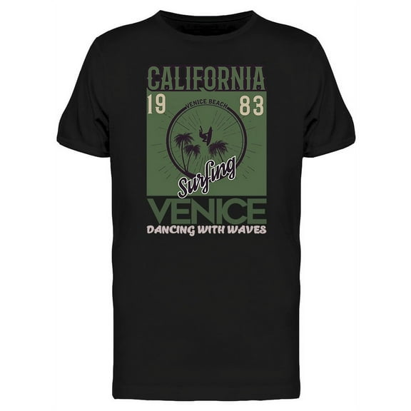 Dancing Waves Venice Beach T-Shirt Men -Image by Shutterstock, Male XX-Large