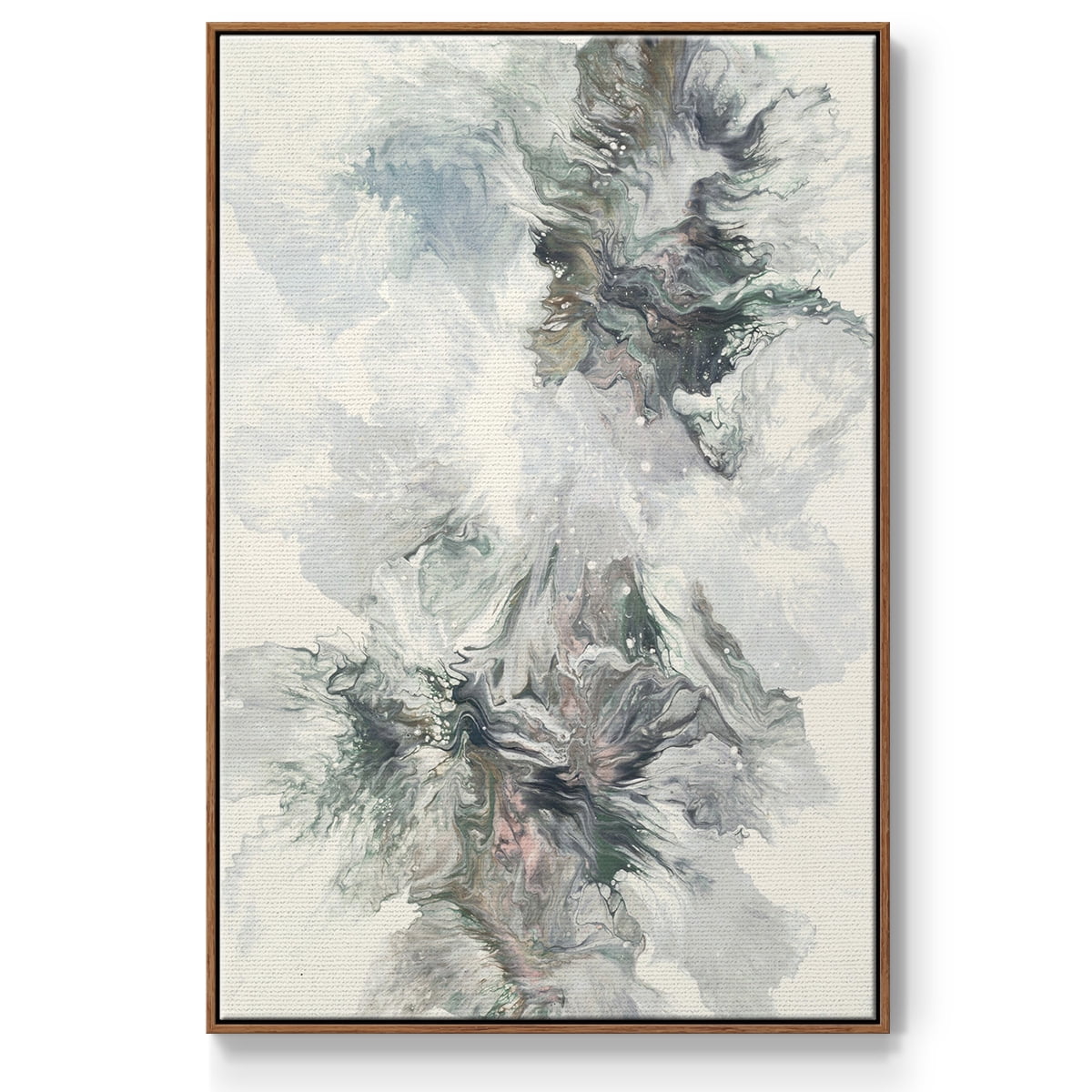 Dancing With Passion Framed Premium Gallery Wrapped Canvas - Ready to Hang - 17 x 25 - Walnut Floating Frame