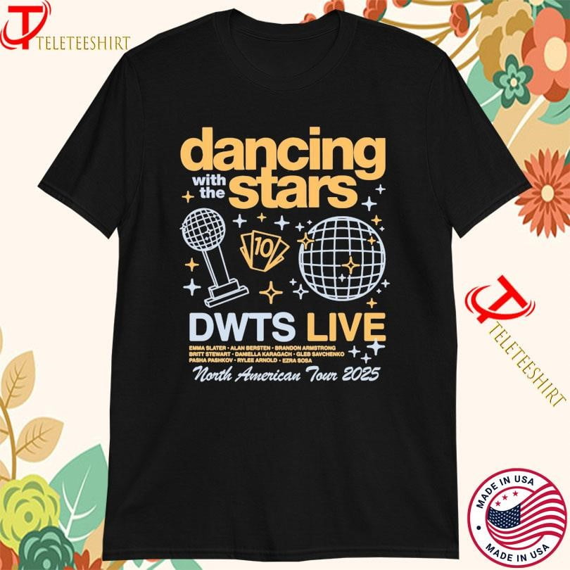 Dancing With The Stars Live 2025 Event North American Tour Tshirts