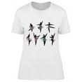 thumbnail image 1 of Dancing Women T-Shirt Women -Image by Shutterstock, Female XX-Large, 1 of 2