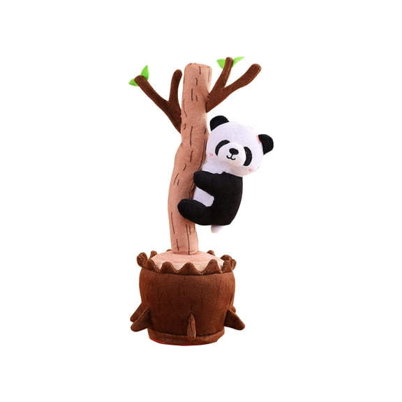 Dancing and Recording Musical Toy Repeating Voice Animal Plush Figure Penguin Panda Monkey Elephant Interactive Learning Toy Gift for Early Education