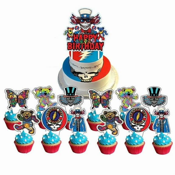 Dancing bear/the greatful dead Balloons Party Supplies Birthday Favors Decorations Decor Kit Latex