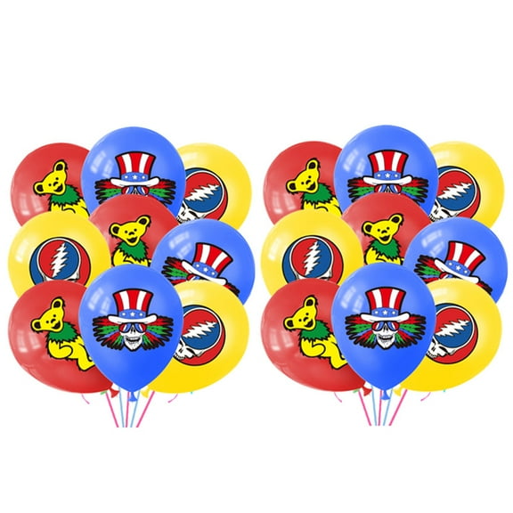 Dancing bear/the greatful dead Cake Topper Cupcake Set Party Supplies Decoration Birthday Decor Kit