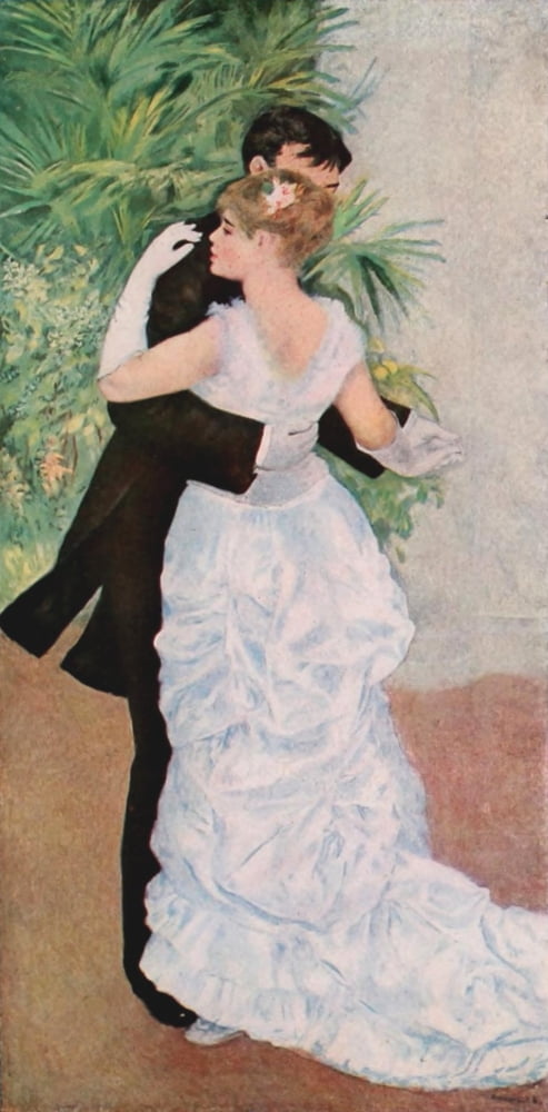 Dancing in the Town Canvas Art - Pierre-Auguste Renoir (24 x 36)