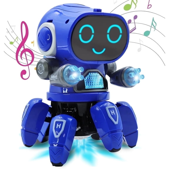 Dancing Six-Claw Robot Toy – Singing, Dancing, Luminous, Swinging Arms, Fun Gift