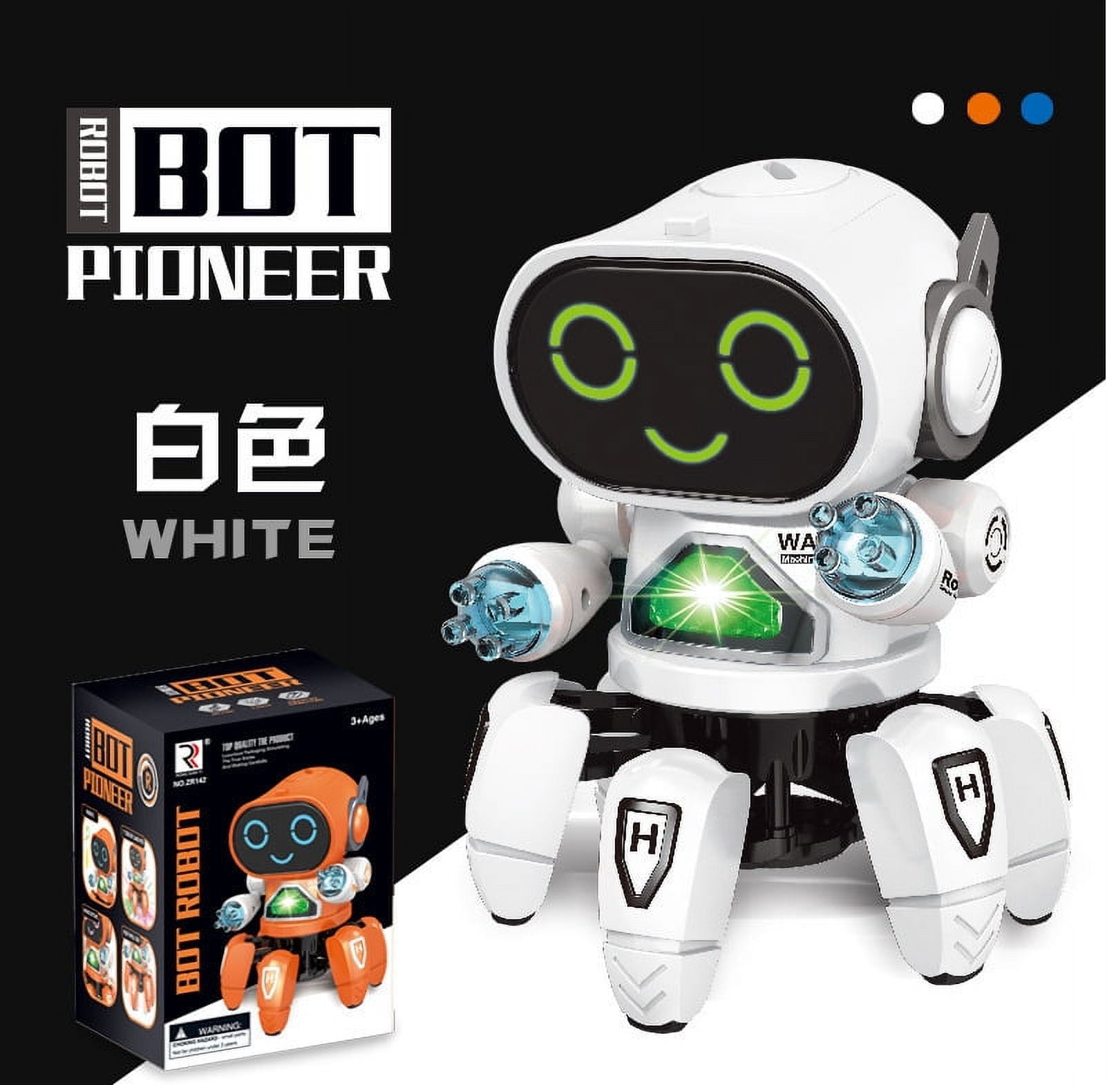 Dancing six-claw robot toy electric singing six-claw robot luminous gift