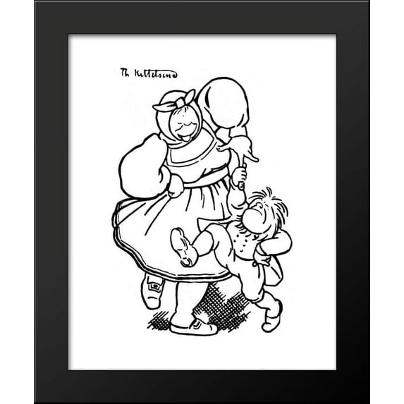 Dancing troll 20x24 Framed Art Print by Theodor Severin Kittelsen