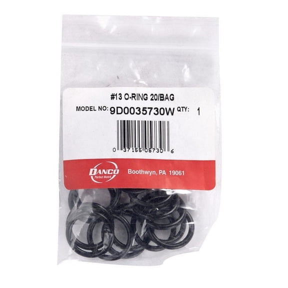 Danco 0.88 in. Dia. x 0.69 in. Dia. Rubber O-Ring 20 pk