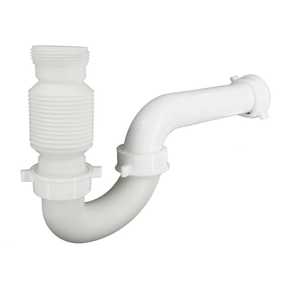 Danco 1-1/2" Plastic Flexible Lavatory/Kitchen Drain Trap, 8.75 in. Depth, 0.5 lbs. (12103X)