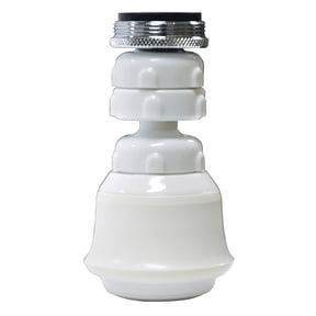 Danco 1.5 GPM Dual Thread Swivel Plastic Kitchen Faucet Sprayrator in White (10499)