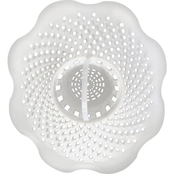 DANCO Tub Drain Protector Hair Catcher  Strainer  Bathtub Drain Snake, Snare and Auger  Hair Drain Clog Prevention 10306