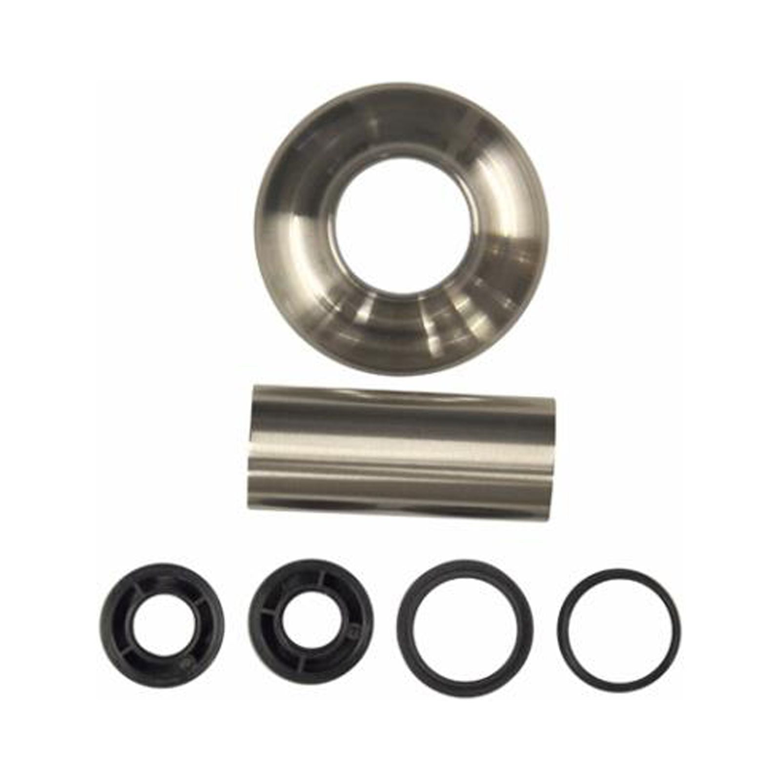 Universal Brushed Nickel Shower Flange and Tube Assembly