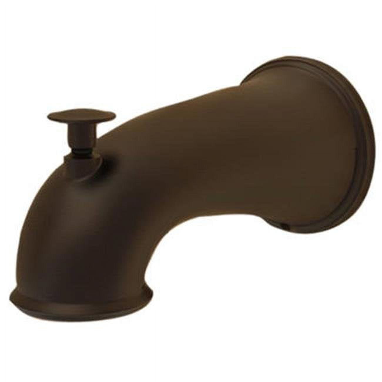 Universal Oil Rubbed Bronze Wall Mounted Tub Spout with Diverter