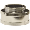 thumbnail image 1 of DANCO 10511 Garden Hose Adapter, 3/4 X 55/64-27, GHTF X Male, Brass, Chrome Plated, 1 of 2