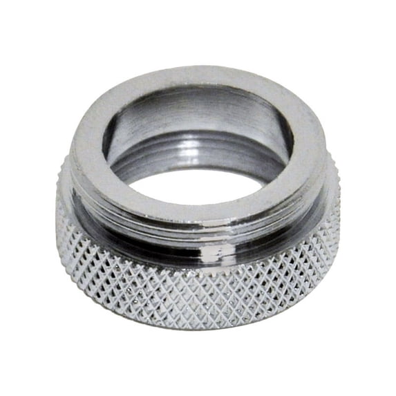 Danco Dual Thread 3/4 in.-27F x 55/64 in.-27M Chrome Aerator Adapter