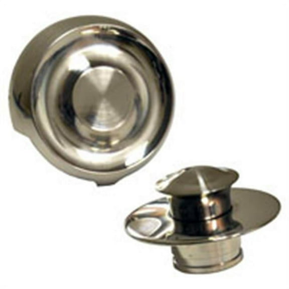 Danco 10547 EZ Drain Strainer/Stopper for with Overflow Cover for Bathtubs in Brushed Nickel