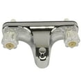 thumbnail image 1 of Danco 2-Handle Mobile Home/RV Tub Shower Off-Set Faucet in Chrome with Clear Acrylic Handles, 1 of 4