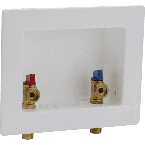 Danco 2-Valve Center Outlet Washing Machine Box - Pack of 2  Home & Garage Storage, Stackable Design