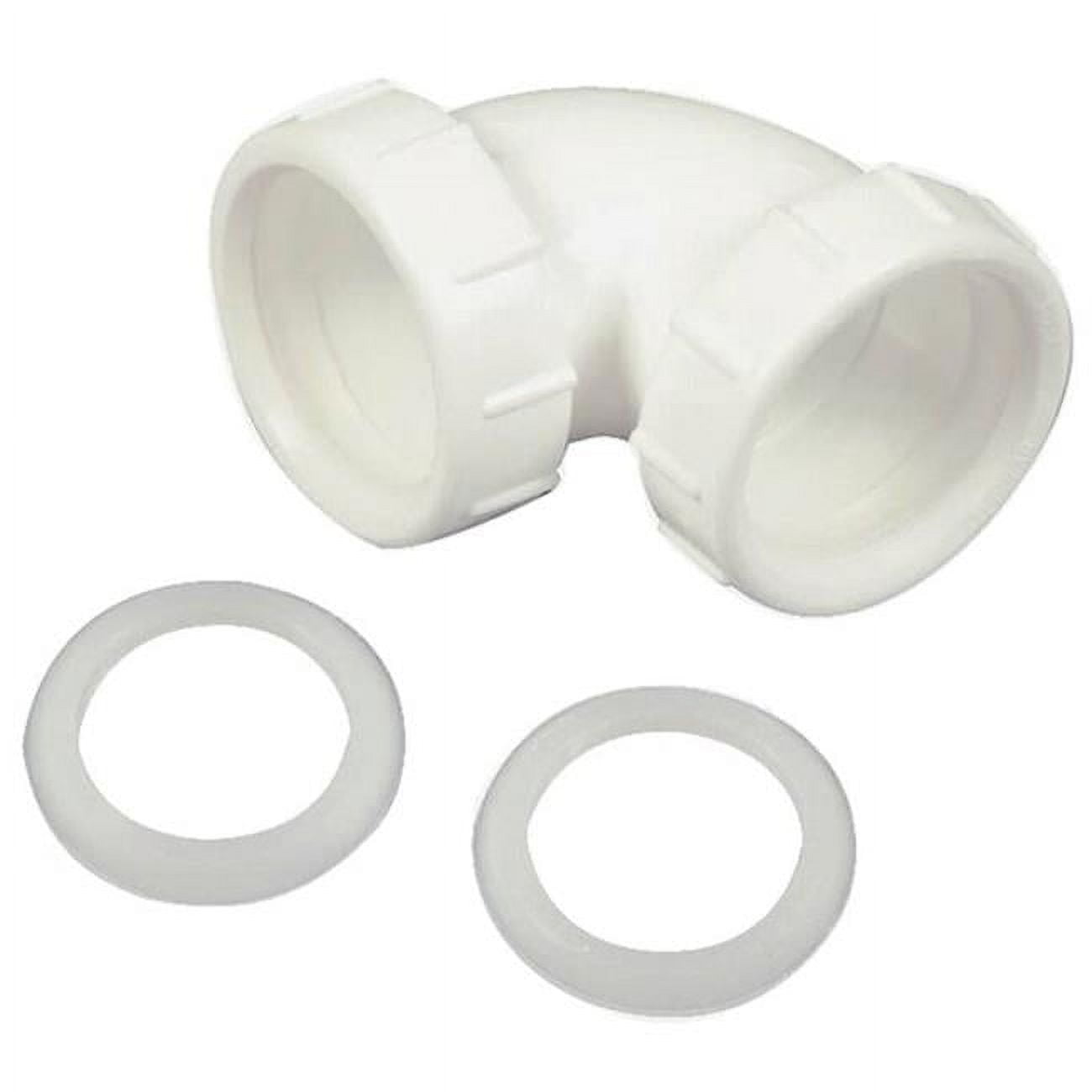 Danco 3134889 Slip Joint Elbow Tube, 1.5 in., 90 deg, Plastic for Use