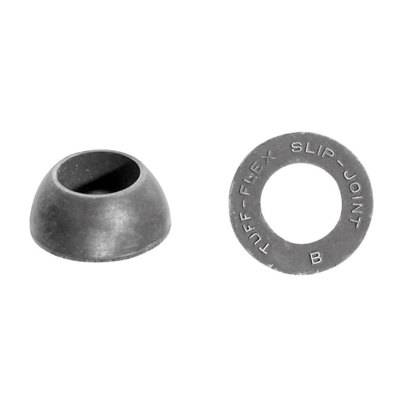 Danco Cone Washer 1/2 ", 3/4 " Od. X 7/16 " Id. X 5/16 " H Rubber Polybag Pack of 5