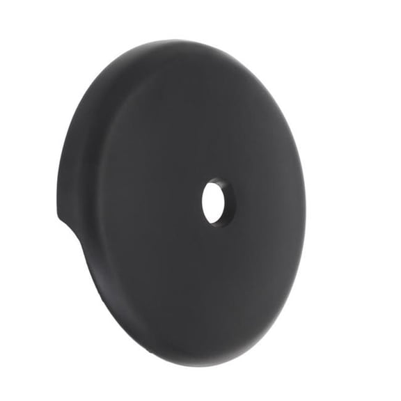 Danco 4036723 3 in. Round Plastic Overflow Plate - Matte Black