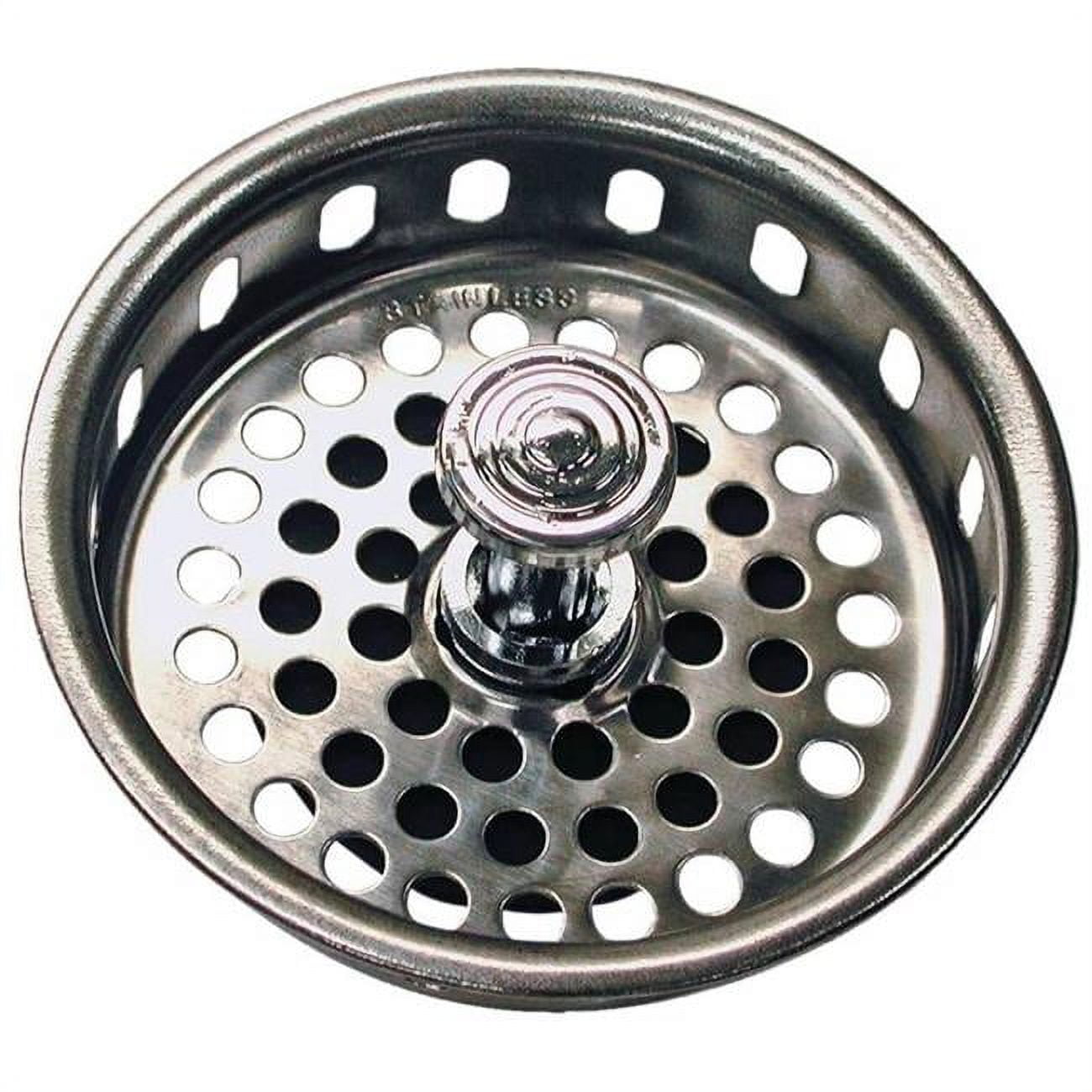 Chrome Universal 3-1/4 Inch Basket Strainer