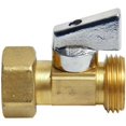 thumbnail image 1 of Danco Strait Stop Garden Hose Ball Valve - Heavy Duty Brass, 3/4" MGH x 3/4" FSGH, 1 of 2