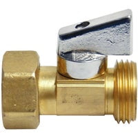 Danco Strait Stop Garden Hose Ball Valve - Heavy Duty Brass, 3/4" MGH x 3/4" FSGH
