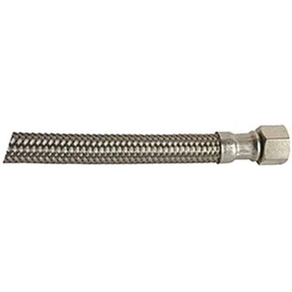 Danco 59707 0.37 Comp. x 0.5 FIP x 36 in. LGTH Stainless Steel Faucet Supply Line Hose