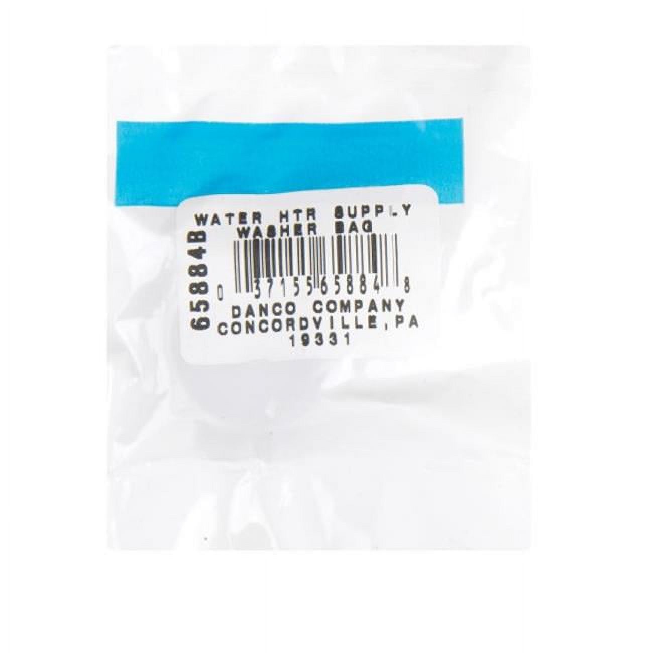 Danco 65884B Supply Line Washer, Rubber, Black