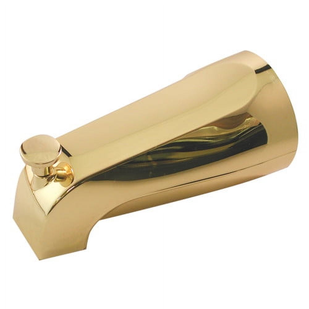 Polished Brass Universal Tub Spout with Diverter