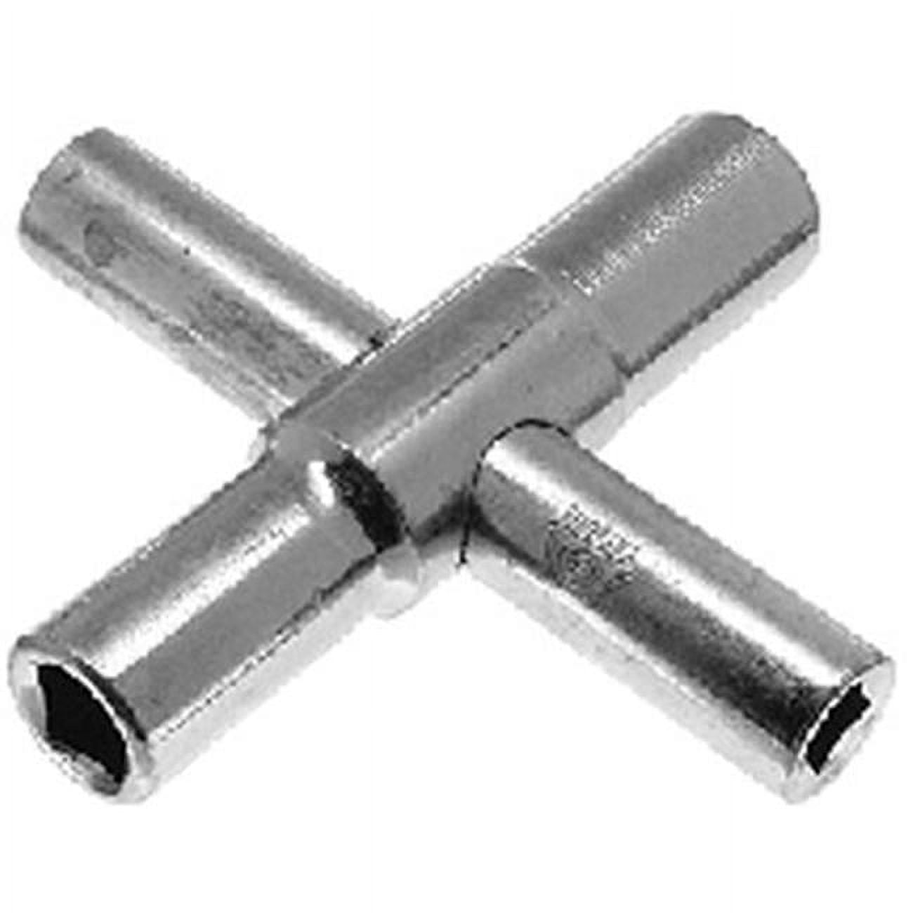 Chrome Alloy Steel 4-Way Sillcock Key