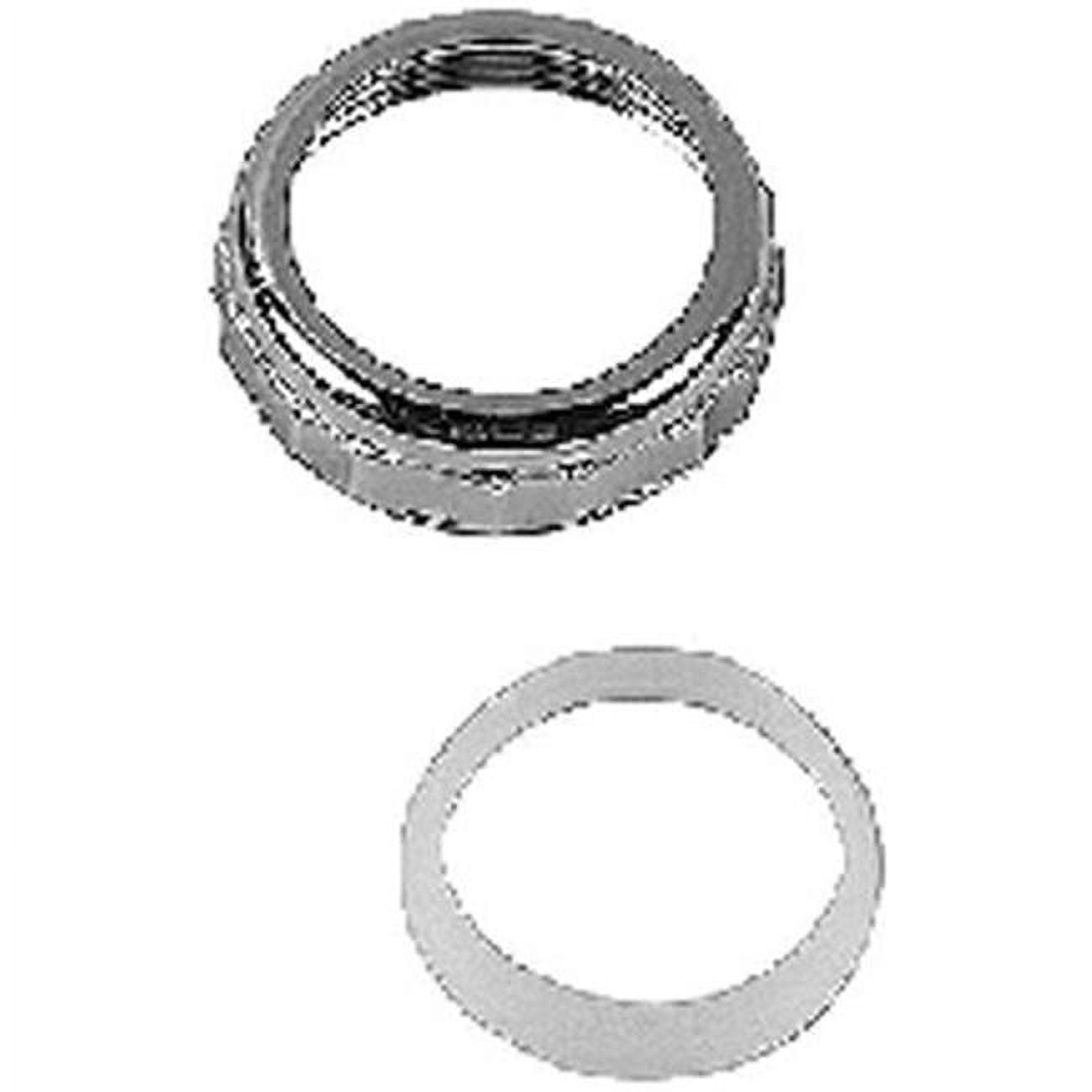Danco 80751 1.5 in. O.D. Slip Joint Nut & Washer, Chrome Plated Pack