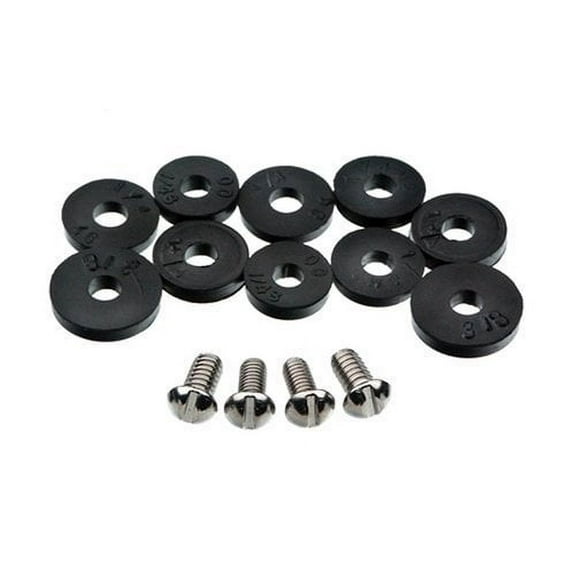 Danco 80790 Flat Washer Assortment, for Use with Quick-Opening Style Faucets, Black