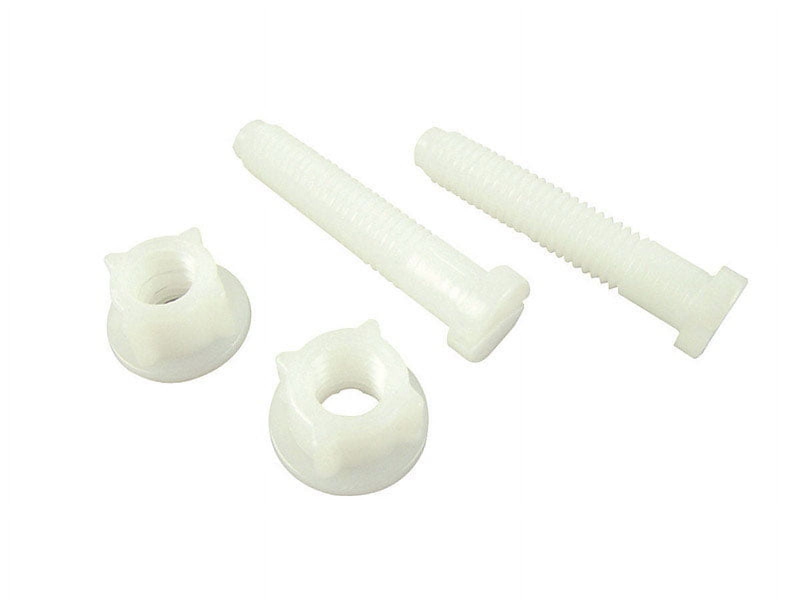 Danco 80822 Toilet Seat Hinge Bolts, Plastic, White